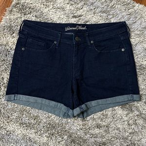 Universal Threads dark wash shorts